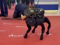 Россияне нарядили в пижаму китайского робота-собаку, чтобы выдать его за перспективную разработку оборонки